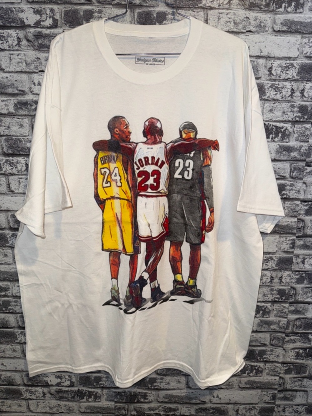 Headgear Classic The Goats T-Shirt Kobe/Jordan/Lebron SiZe XXL